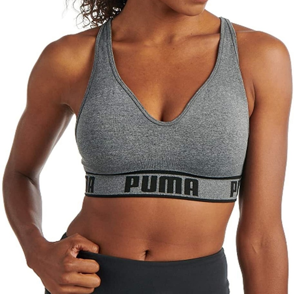 PUMA Women's Charcoal Sports Bra